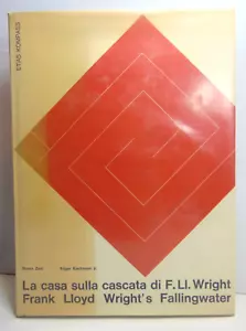 Frank Lloyd Wright's Fallingwater 1965 Italian Ed. Bruno Zevi, Edgar Kaufmann - Foto 1 di 15
