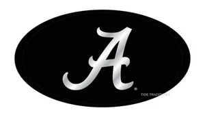 UNIVERSITY OF ALABAMA CRIMSON TIDE BLACK MIRRORED HITCH COVER - Picture 1 of 1