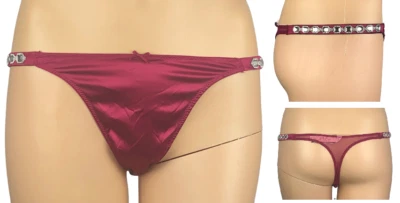 VICTORIA'S SECRET DREAM ANGELS CORREA CON JOYAS TANGA SATINADO PANTY XS S M L XL NUEVO CON ETIQUETAS Foto 1 de 4