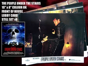 RARE VINTAGE 10"x8" UK FOH LOBBY CARD STILL SETx8 - THE PEOPLE UNDER THE STAIRS - Imagen 1 de 2