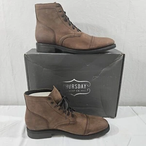 Neu THURSDAY BOOT COMPANY Captain Gr. 15 Terracotta Wildleder Leder Handarbeit - Bild 1 von 19