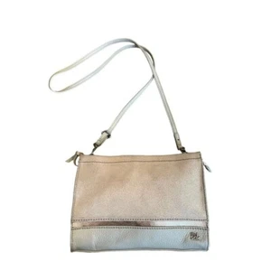 The Sak Glitzer Roségold Leder Reißverschluss Verschluss Handtasche Umhängetasche - Bild 1 von 12