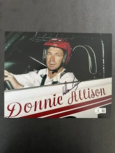 Donnie Allison autographed signed 8x10 photo Beckett BAS COA NASCAR Legend Rare - Picture 1 of 1