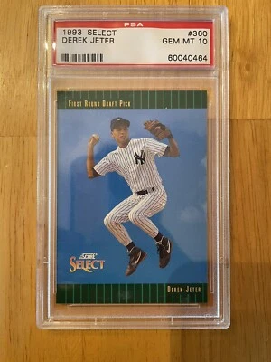 1993 SCORE SELECT #360 DEREK JETER RC PSA 10 - Image 1 of 2