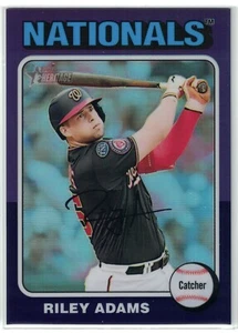 2024 Topps Heritage High Number Chrome Purple Refractor #368 Riley Adams, Washin - Picture 1 of 1