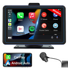 Produktbild - Kabelloses Apple CarPlay Android Auto 7" Tragbar Touchscreen Autoradio BT 5.0 FM