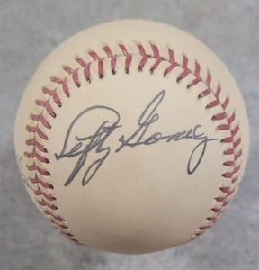 Lefty Gomez / Warren Spahn / Bob Feller Autographed Baseball - Picture 1 of 4