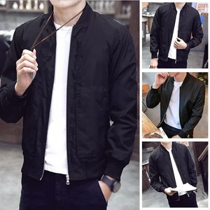 Jacket Casual Men Nightclub Outdoor Party Solid color Stand collar Summer Travel - Picture 1 of 28