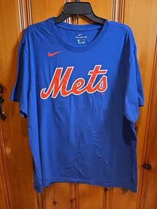 Pete Alonso camicia uomo grande blu baseball MLB New York Mets maglietta Nike Sports XXL - Foto 1 di 3