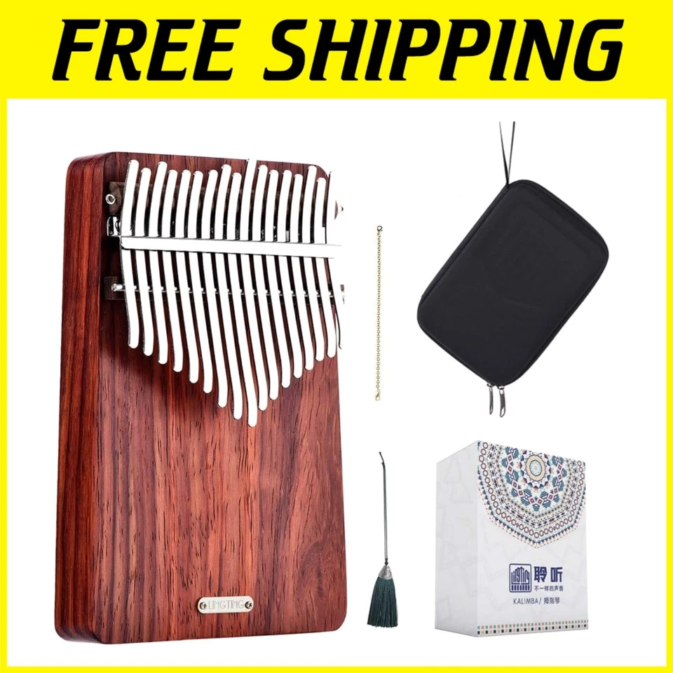 Kalimba 17 Keys Thumb Piano Mbira Finger Piano Gift for Kids Adult Beginners