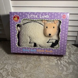 BOOK CHILDRENS NEW Baby Shower Soft Cloth LITTLE LAMB Newborn &Up BLESSINGS WOOL - Picture 1 of 8