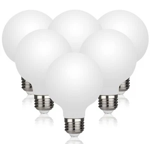 6 Pack G25(G80) Globe LED Light Bulbs, 5W Dimmable 40 Watt Equivalent LED Edi... - Picture 1 of 8