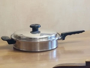 Lifetime Skillet 11" Solar Cap T-304cc Edelstahl Braten Bratpfanne mit Deckel - Bild 1 von 20