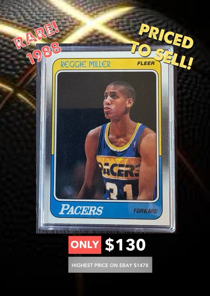 Fleer Reggie Miller 1988 Foto 1 de 4