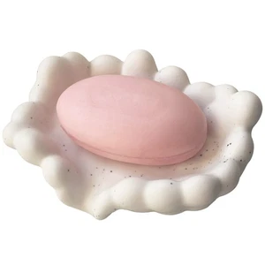 White Bathroom Soap Dish,Self Draining Soap Dish,Ceramic Soap Holder for Coun... - Picture 1 of 5