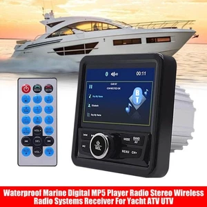 NEU Marine Radio MP5 Player Wasserdicht AM/FM BT Boot Audio - Picture 1 of 14