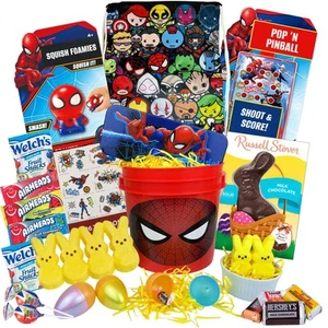 Superhero Easter Gift Basket For Kids, Boys, Girls - Already Filled With Choc... - Picture 1 of 6