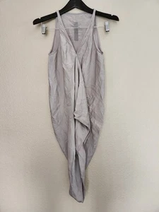 Rick Owens Faun SS15 Tank Top Dress Pearl Draped Viscose V Neck Sleeveless US 6 - Picture 1 of 21