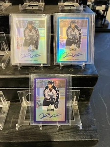 LOT OF 3 Leaf Metal Prismatic Purple #BAJV3 Juuso Valimaki /15 /25 - Picture 1 of 7