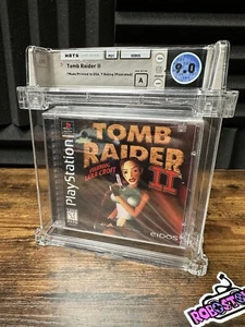 Tomb Raider II Starring Lara Croft PlayStation Black Label WATA Sealed 9.0/A ⭐ - Picture 1 of 9