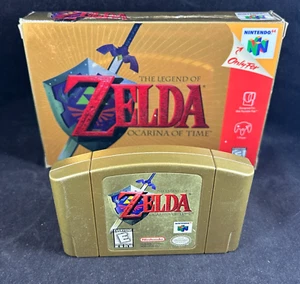 NINTENDO N64 LEGEND OF ZELDA OCARINA OF TIME 1998 EDICIÓN COLECCIONISTA JUEGO Y CAJA - Imagen 1 de 11