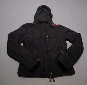 Chaqueta Superdry Profesional Windbomber Mujer Pequeña Negro Rosa Forrada - Imagen 1 de 15