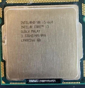 Intel Core i5-660 3.30GHz Dual Core Processor Socket 1156 SLBLV - Picture 1 of 3