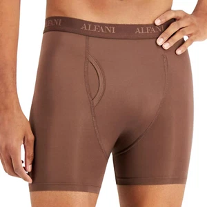 ALFANI Air Mesh Quick Dry Boxer Brief Underwear sz S Small (29-31) Brown - Picture 1 of 2