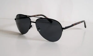 TED BAKER LONDON Aviator Style Sunglasses Black/Tortoise Frames Dark Grey Lens - Picture 1 of 11