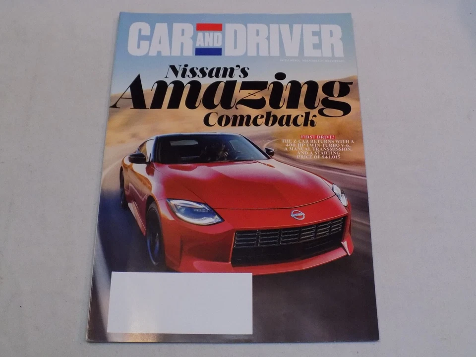 Car and Driver Magazine June 2022 Nissan Z 2023 Mazda CX-50 Escalade v Wagoneer Foto 1 de 1