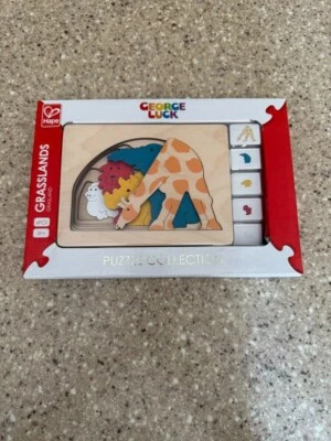 HAPE George Luck Grasslands Puzzle Collection 6 PCS 3+ NEW - Image 1 of 4