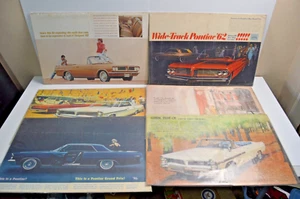 6 Vintage Chevrolet Chevy Pontiac 1960s Printed Advertisement General Motors GM - Picture 1 of 9