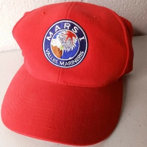 Marsi Valles Mariners Mars Red Embroidered Baseball Cap Hat 2000 Warner Brothers - Picture 1 of 12