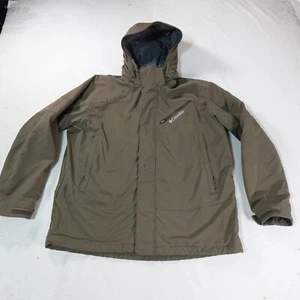 Columbia Parka Jacket Mens Large Brown Waterproof Ski Lined Outdoor Hike Camp - Picture 1 of 24
