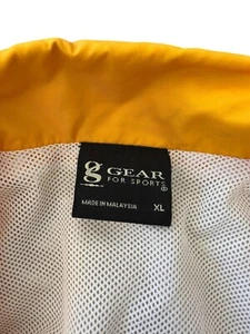 Vintage Gear For Sports Jacket XL Yellow Operation Enduring Freedom Camp Doha Ku - Picture 1 of 6