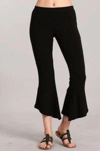 🌻 Chatoyant Flared Asymmetric Hem Black Small🌻 - Picture 1 of 4