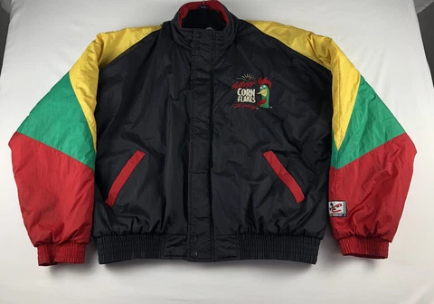 VTG Terry Labonte Kelloggs CORN FLAKES Racing Chase NASCAR Jacket SZ XXL Cover