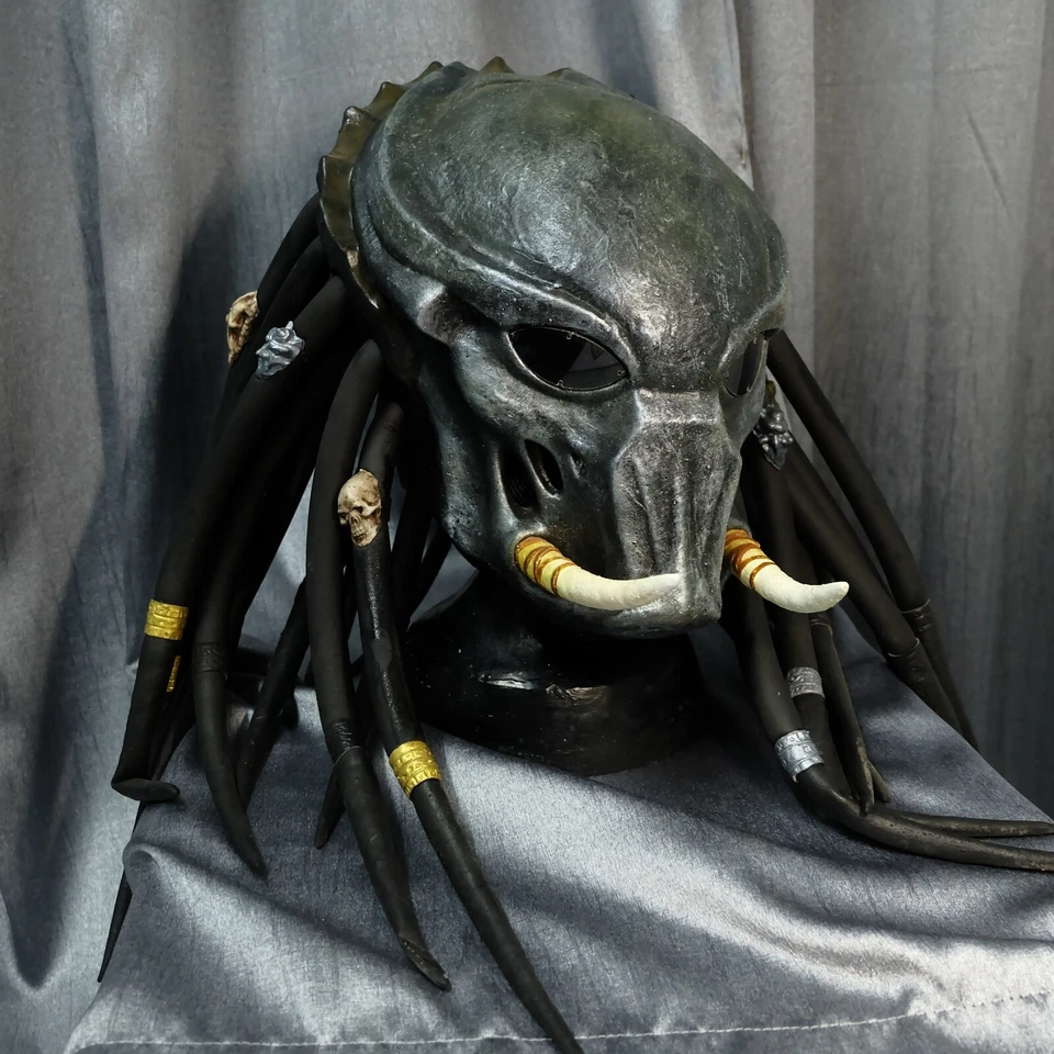 Tracker Predator Mask Wearable Monster Movie Full Latex Cosplay Con Halloween - Image 1 of 4