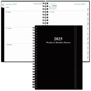 2025 Planner - A5 Weekly & Monthly Planner Spiral Bound January 2025 - Decemb... - Picture 1 of 7