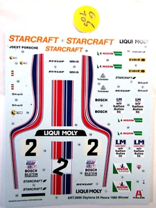 Italeri 1:24 Scale Decal Sheet Porsche 935 1980 Daytona Winner as Pictured - New - Bild 1 von 3