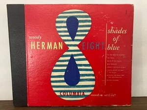 WOODY HERMAN Eight Shades Of Blue 1947 4x10" 78 ALBUM Columbia C-147 G/VG - Picture 1 of 3