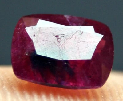 1.70 Ct Carat Natural Blood Red Ruby Loose Gemstone - Jagdalek Mine, Afghanistan - Image 1 of 4