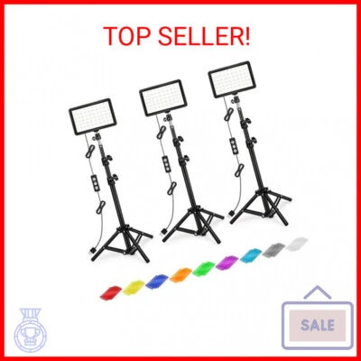 Photography Lighting Kit Dimmable 5600K USB Led Video Studio Streaming Lights wi - Image 1 of 2