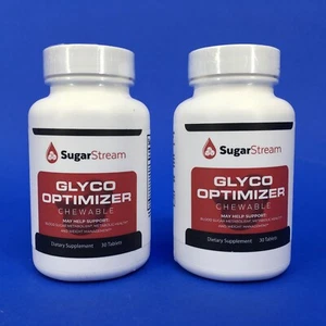 Sugar Stream Glyco Optimizer Chewable 30 Tablets (Lot of 2) - Picture 1 of 8