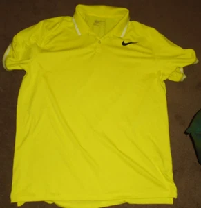 Gelbes NIKE Golf Dri-Fit Poloshirt Herren XXL 2XL - Bild 1 von 2