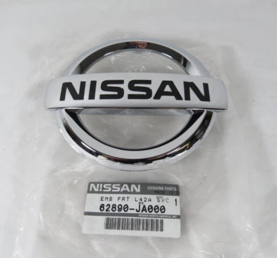 Nissan Altima 2007-2012 parrilla delantera emblema cromo insignia símbolo logotipo genuino OEM Foto 1 de 2