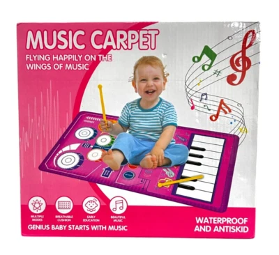 Alfombra musical de piano 2 en 1 para niños Montessori instrumento musical educación Foto 1 de 2