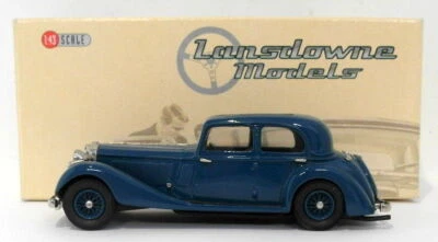 Lansdowne Models 1/43 Scale LDM61 - 1937 Jensen 3.5 Litre S-Type - Blue - Image 1 of 4