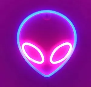 Lumoonosity Alien Neon Sign - UFO Wall LED Light Room, Kids, Teens,Gaming Decor - Picture 1 of 2