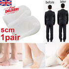 5cm Invisible Height Increase Insoles Silicone Heel Pad Sock Liners Pain Relieve